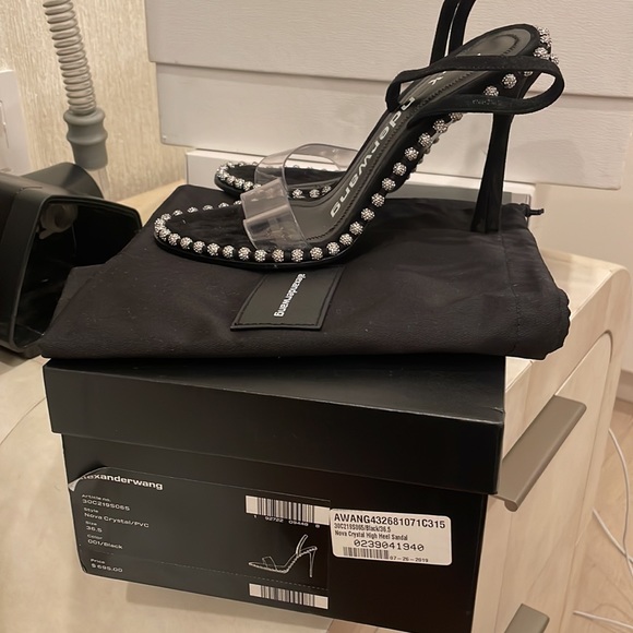 Alexander Wang Nova Crystal High Heel Sandal with PVC - Picture 8 of 10